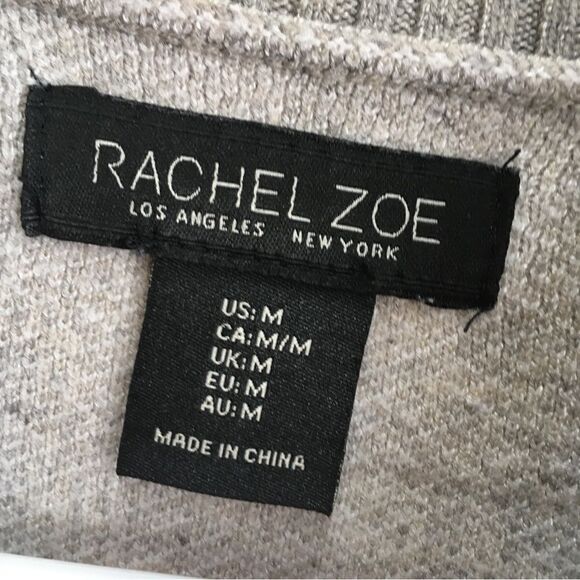 NEW WITHOUT TAGS RACHEL ZOE MOCK TURTLENECK SWEATER IN GRAY - Picture 7 of 7